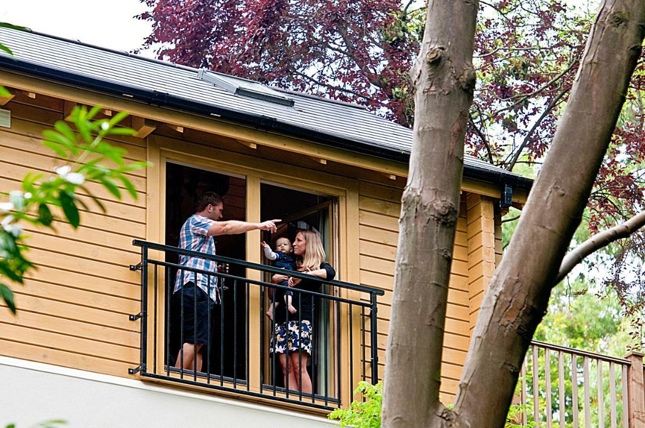 Вилла Alum Chine Log Cabin Борнмут Экстерьер фото